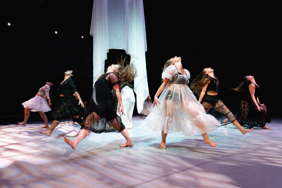 UT Dance students perform "Eternal Bonds .2," a dance choreographed by Valeria Gonzalez on Nov. 8, 2023.